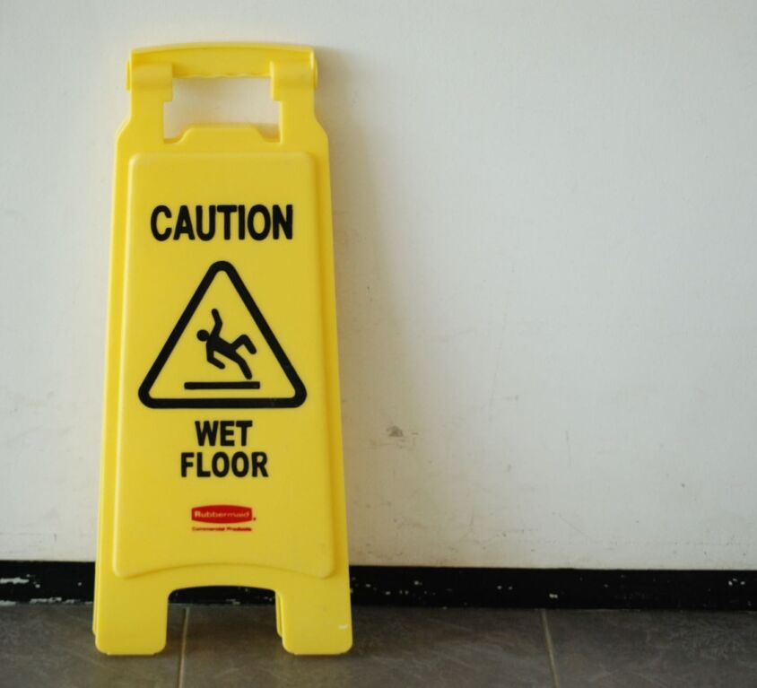 wet floor sign