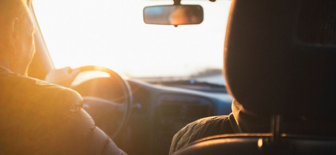 man driving in the afternoon